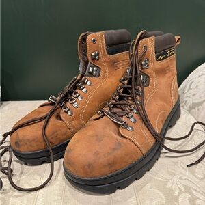 Steel Toe Leather Work Boots